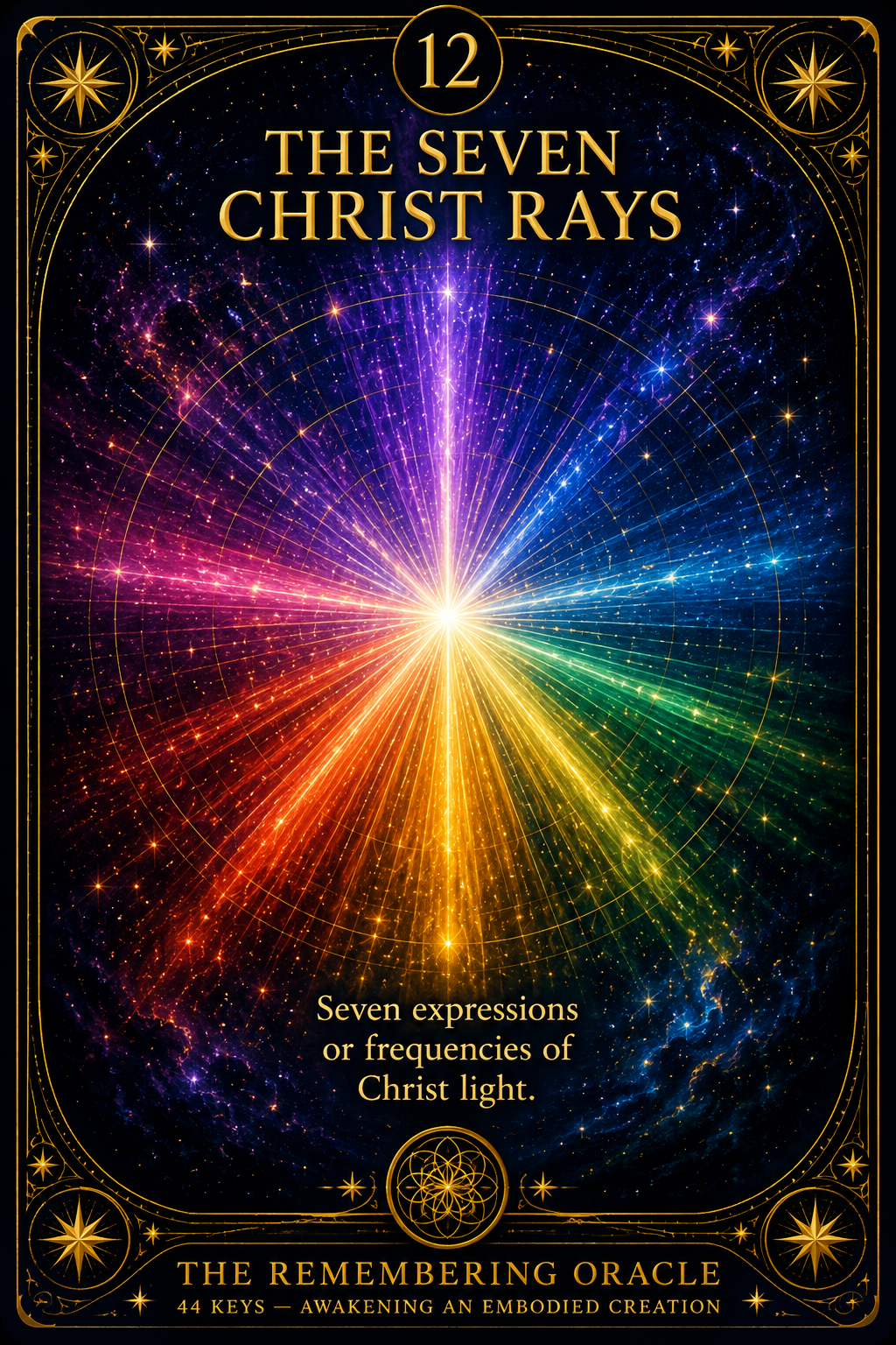 Card 12: THE SEVEN CHRIST RAYS