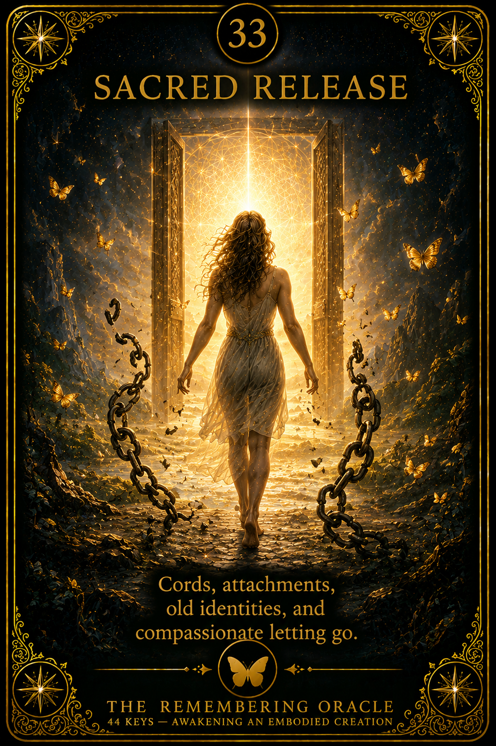 Card 33: SACRED RELEASE